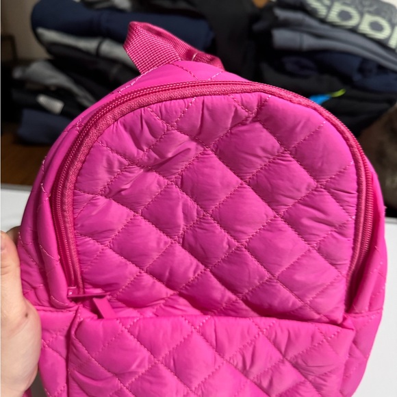 Pink Quilted Backpack - Picture 5 of 10